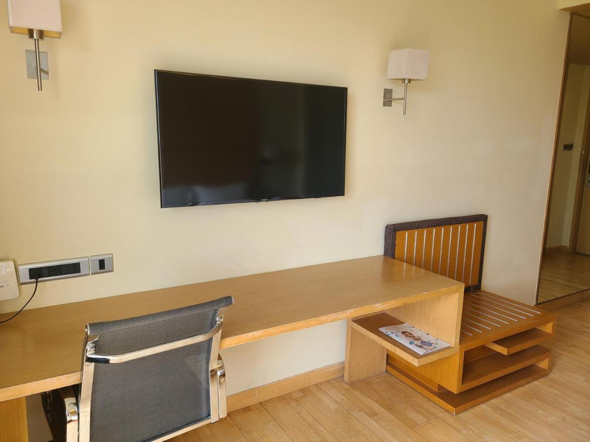 Novotel Hyderabad Airport Exteriör bild A television mounted on a wall